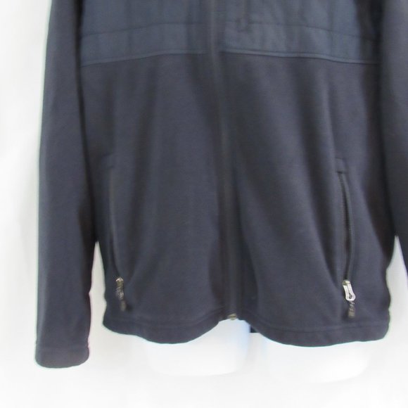 FREE COUNTRY Quilted Fleece Jacket, Men's M (38-40) Navy Blue, Quilted, Full Zip - Picture 3 of 9
